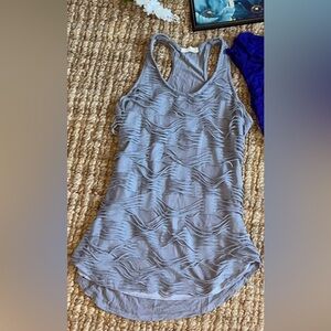 Lush Gray unique cutout design Tank Top sz M